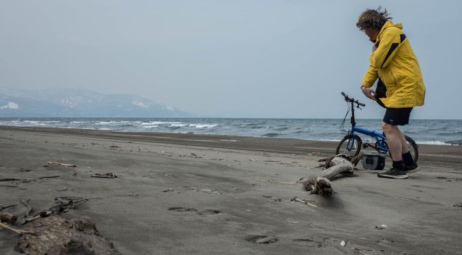 Cycling Hokkaido University to the sea by the Shin River – folding bike loop